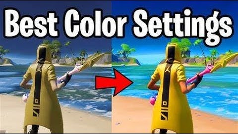 The BEST Fortnite NVIDIA Control Panel Color Settings + Game Color Settings