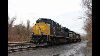 PRLX 4834 in C&O paint and Railfanning in Macungie 3-30-18