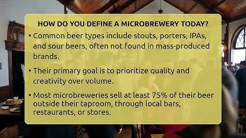 How Do You Define A Microbrewery Today? - The Pint Guy