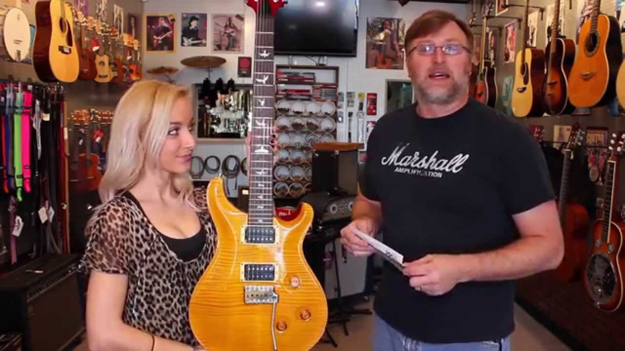 2004 PRS Custom 24 Vintage Yellow - New Model Series - YouTube