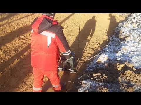 Вибротрамбовка песка