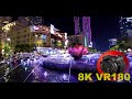 VIETNAMS CAPITAL at night in  Nguyen Hue Square in HO CHI MINH CITY 8K 4K VR180 3D Travel
