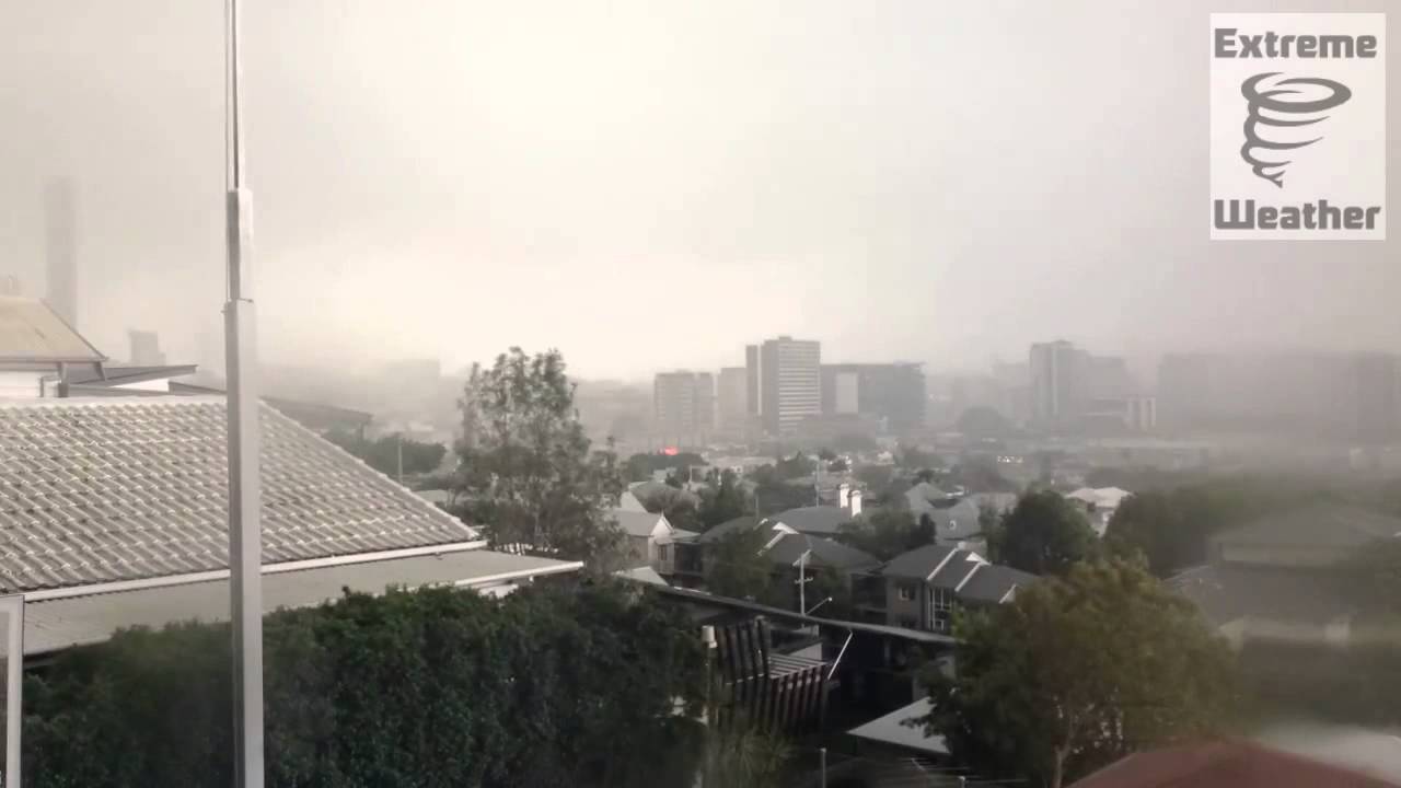 Brisbane hail storm ( time-lapse ) - YouTube