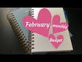 Budget With Me | Feb 2020 | Paid Once a Month