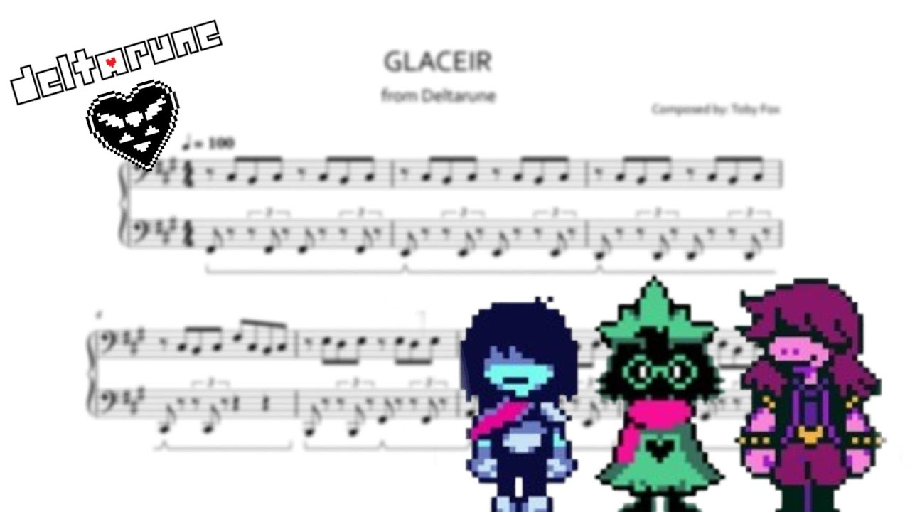 GLACEIR - Deltarune (Sheet Music) - YouTube