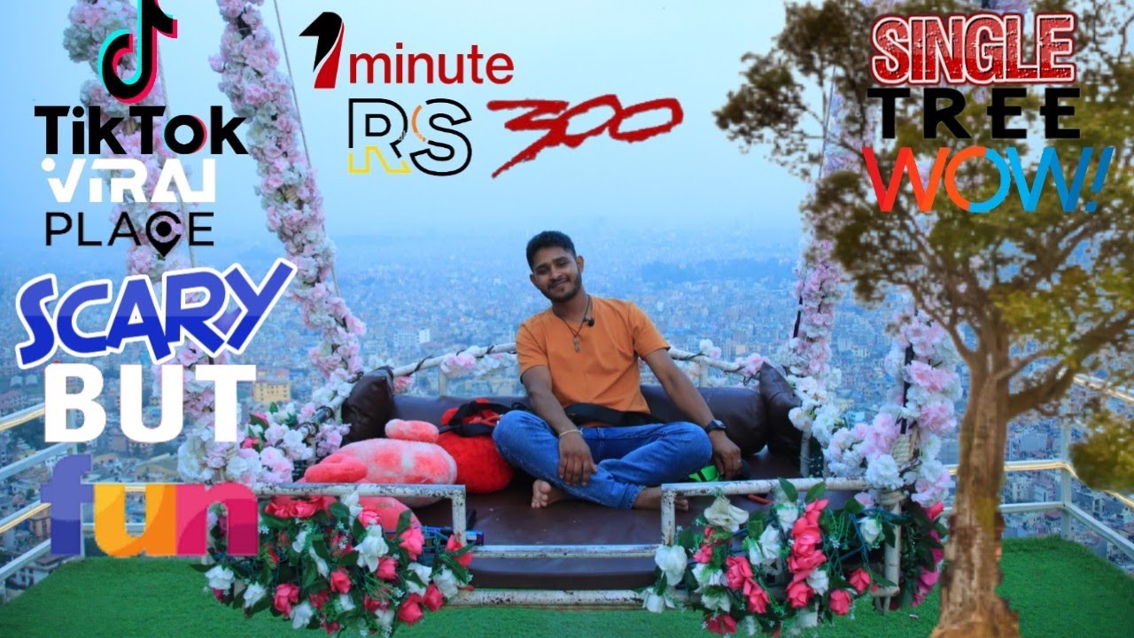Single!Tree🌲Swing Experience🔥🔥 | Tiktok Viral Place | In Nepal | Best View In Kathmandu