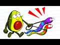 SLITHER VS AVOCADO || FUNNY MOMENTS AND FAILS