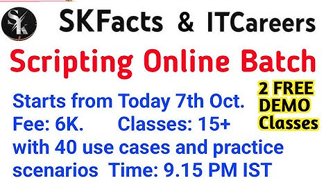 ServiceNow COMPLETE Scripting Batch Online Training START #servicenow #skfacts #coding