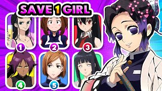 Save 1 Favorite Anime Girl From Each Anime Top Waifus Anime Quiz