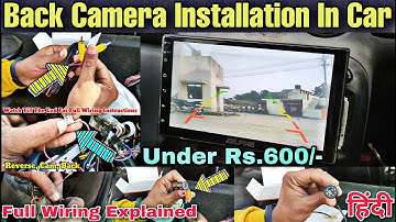 Finally Installed Reverse Camera in My Hyundai Santro✨Under Rs.600/-🤗Back Camera installation in Car