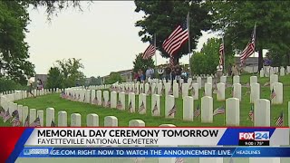 Fayetteville National Cemetery to hold Memorial Day ceremony