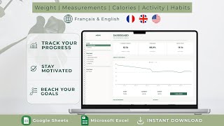 Weight Loss Tracker Tutorial | Google Sheets & Excel