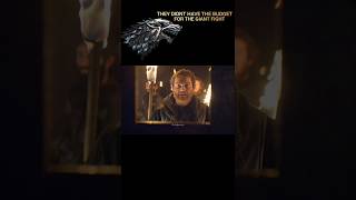 THEY DIDNT HAVE THE BUDGET FOR THE GIANT FIGHT👑🐉🔥#shorts #gameofthrones