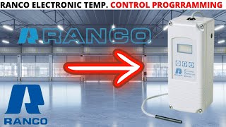 HVACR Training: How To Program RANCO Electronic Temperature Control (RANCO ETC-111000-000 Control)