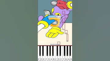 Pass Through??😱Jax & Pomni Easy Magic Trick Animation (@pinkorojapan) - Octave Piano Tutorial
