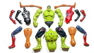 Avengers Toys Assemble Spider-Man, Hulk Smash, Venom And Siren head ~ Avengers