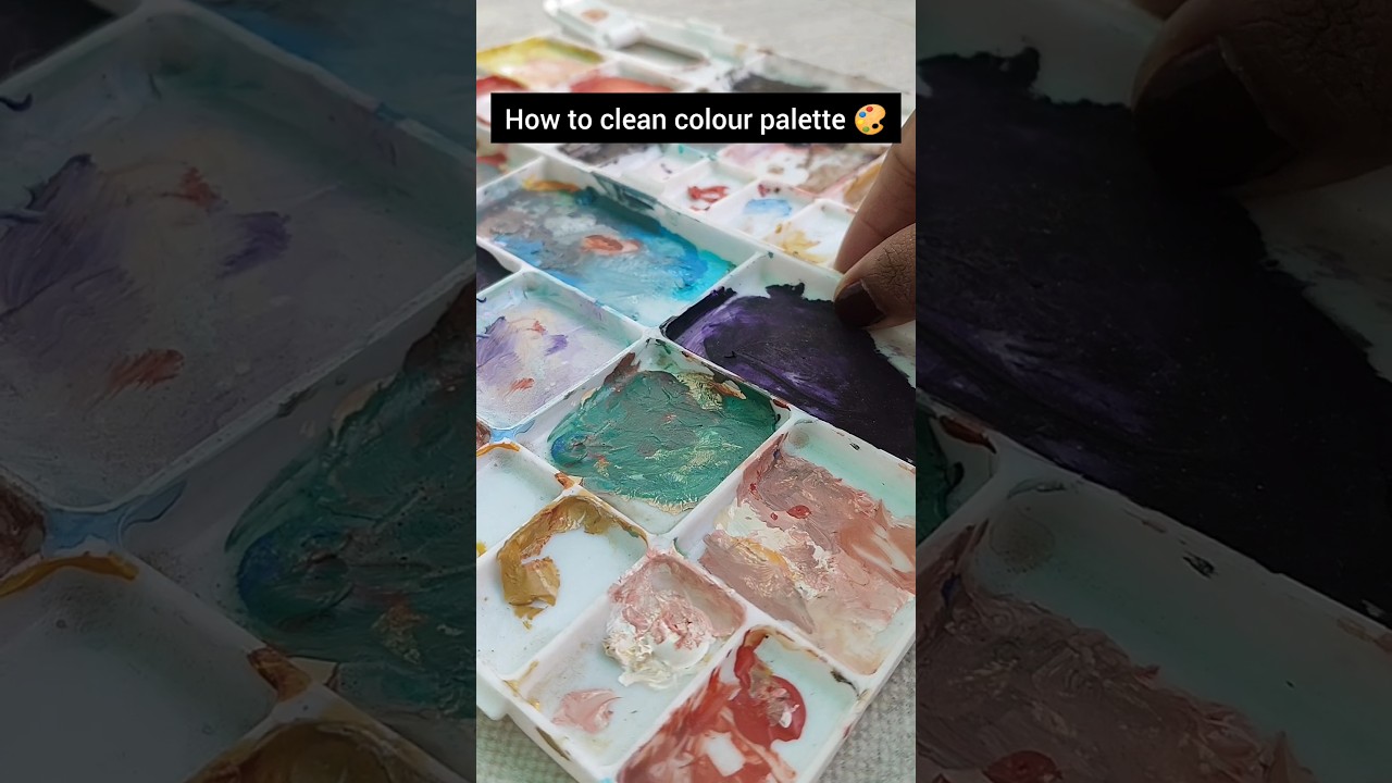 How to clean colour palette 🎨 day11 |