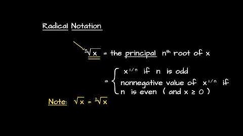 1.2 Exponents And Radicals