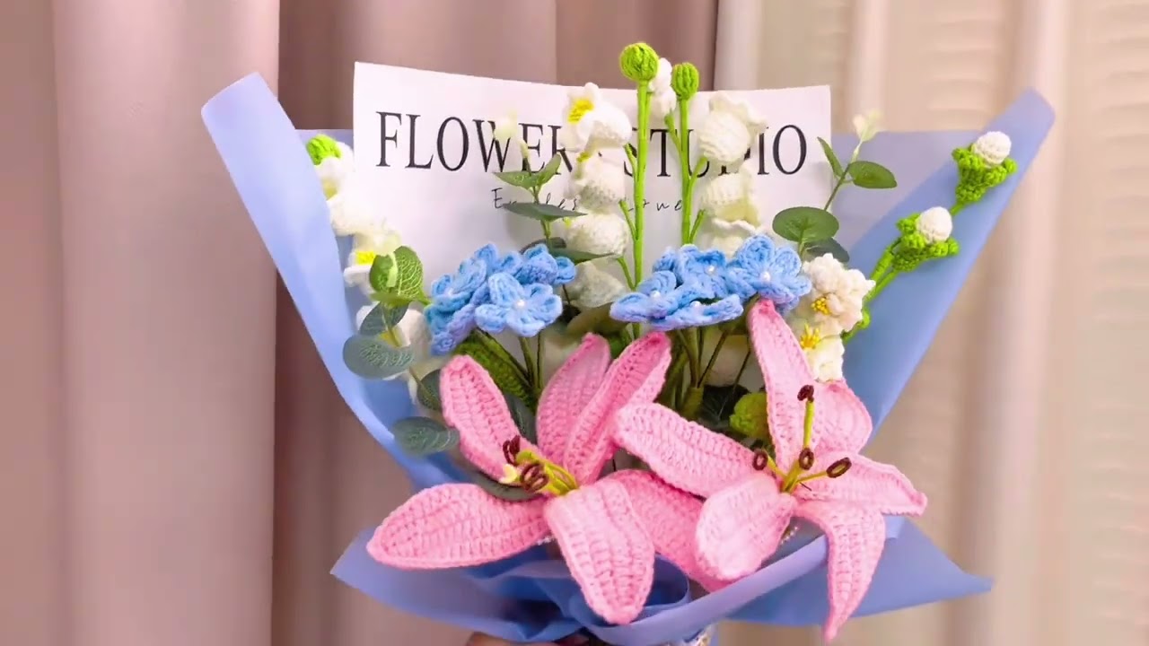 Hand-crocheted Tulips Bouquet 