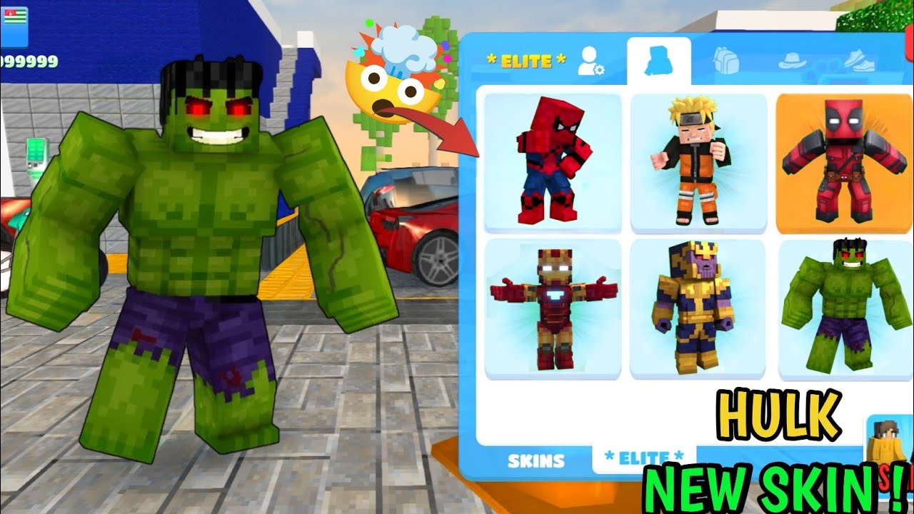 New Skins Evil Hulk Spider Man Iron Man Deadpool New Trick In School Party Craft 