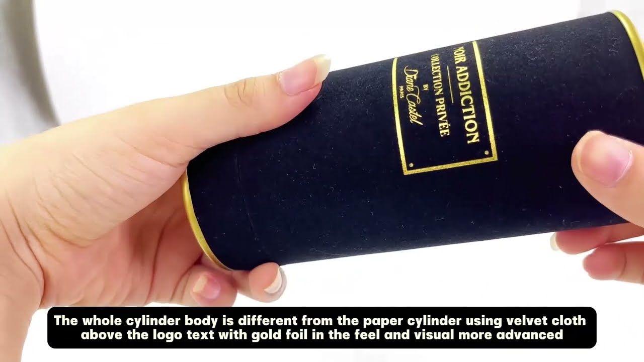 Luxury perfume sample oil bottle with box handmade round design perfume gift boxes