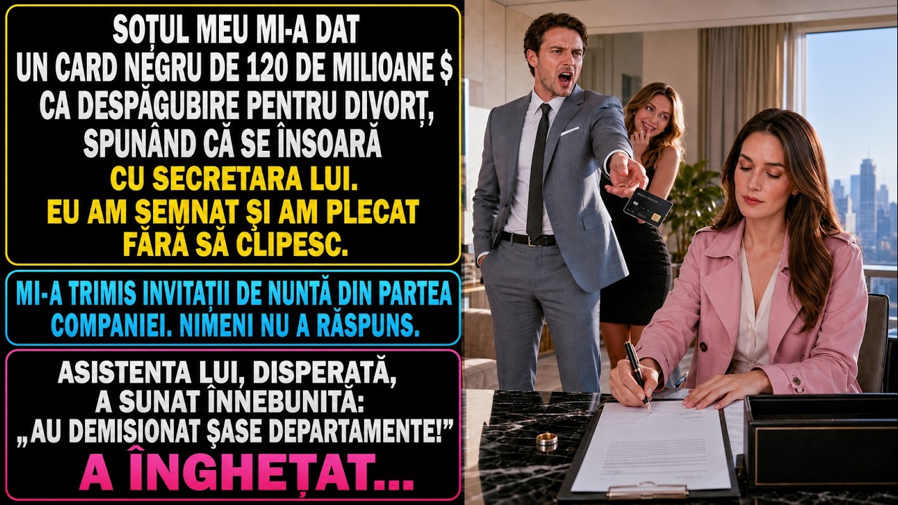 „Sarah, am semnat actele. Poți ridica cecul.” Am crezut că e o glumă. Până am văzut verigheta ei pe degetul secretarei mele. Am semnat fără să întreb nimic. A doua zi, toți cei șase directori au...