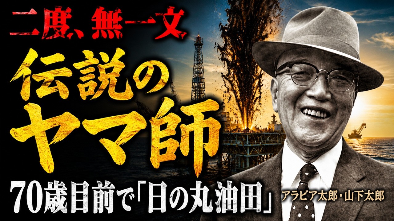 二度無一文になった「ヤマ師」｜70歳目前で日本初の中東油田を実現した山下太郎