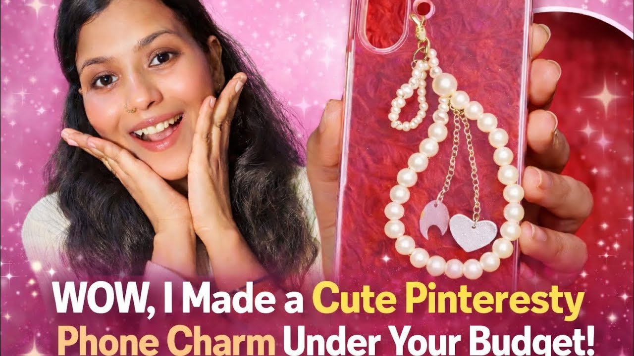 OMG😱 I made a cute phone charm 😍💓for my phone📱#diy #craft #yt #youtube #craftideas #viral#viralvideo