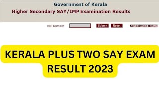 plus two say exam 2023 result|plus two say exam result 2023|plus two improvement result 2023 screenshot 3