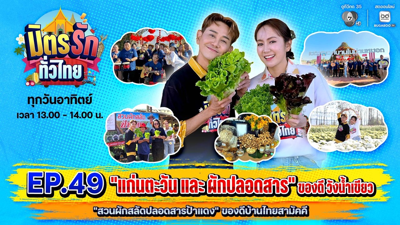 [Live] : มิตรรักทั่วไทย EP.49 แก่นตะวัน และผักปลอดสาร ของดี วังน้ำเขียว | 8 มี.ค. 2569