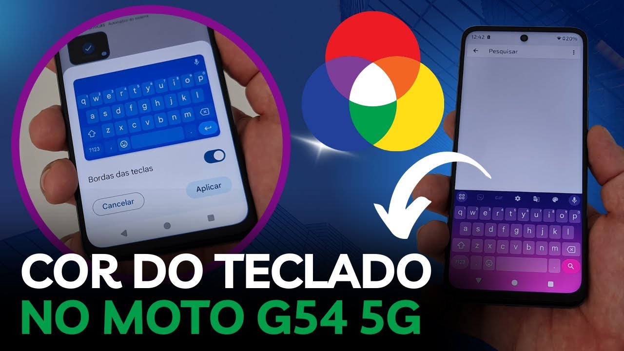 GUIA PRÁTICO Para Mudar a COR DO TECLADO Do Celular Motorola MOTO G54 ...