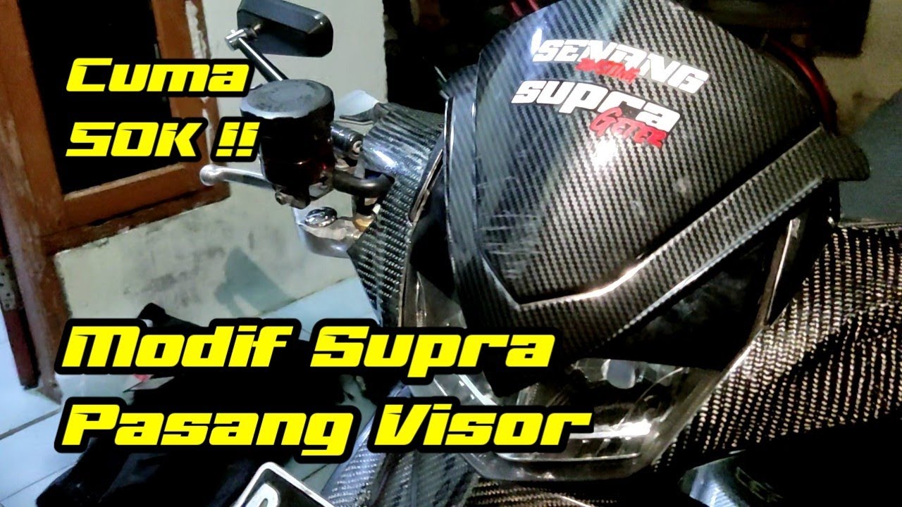 Pasang Visor Vario di Supra X 125 FI Modifikasi Simpel Supra X 125