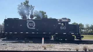 FEC GP38-2 510 working the Ft Pierce yard! 3-18-25