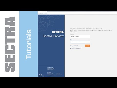Tutorial Sectra UniView - How to log in