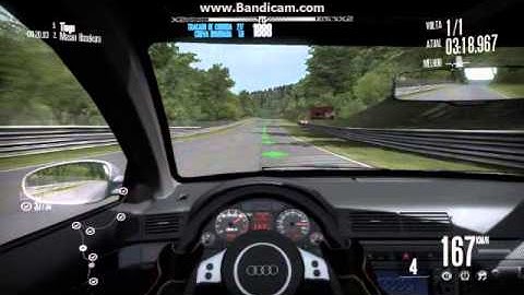 NFS Shift - Audi RS4 262Km/h - Nürburgring (Complete) Gameplay