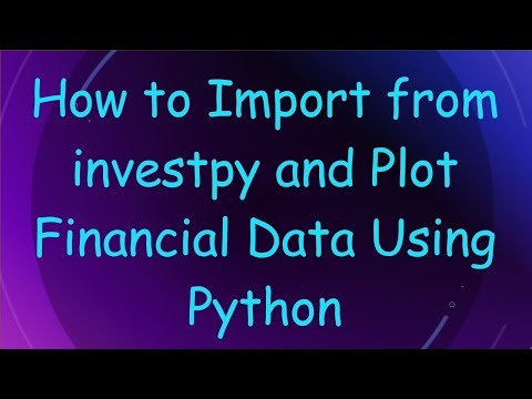 How to Import from investpy and Plot Financial Data Using Python