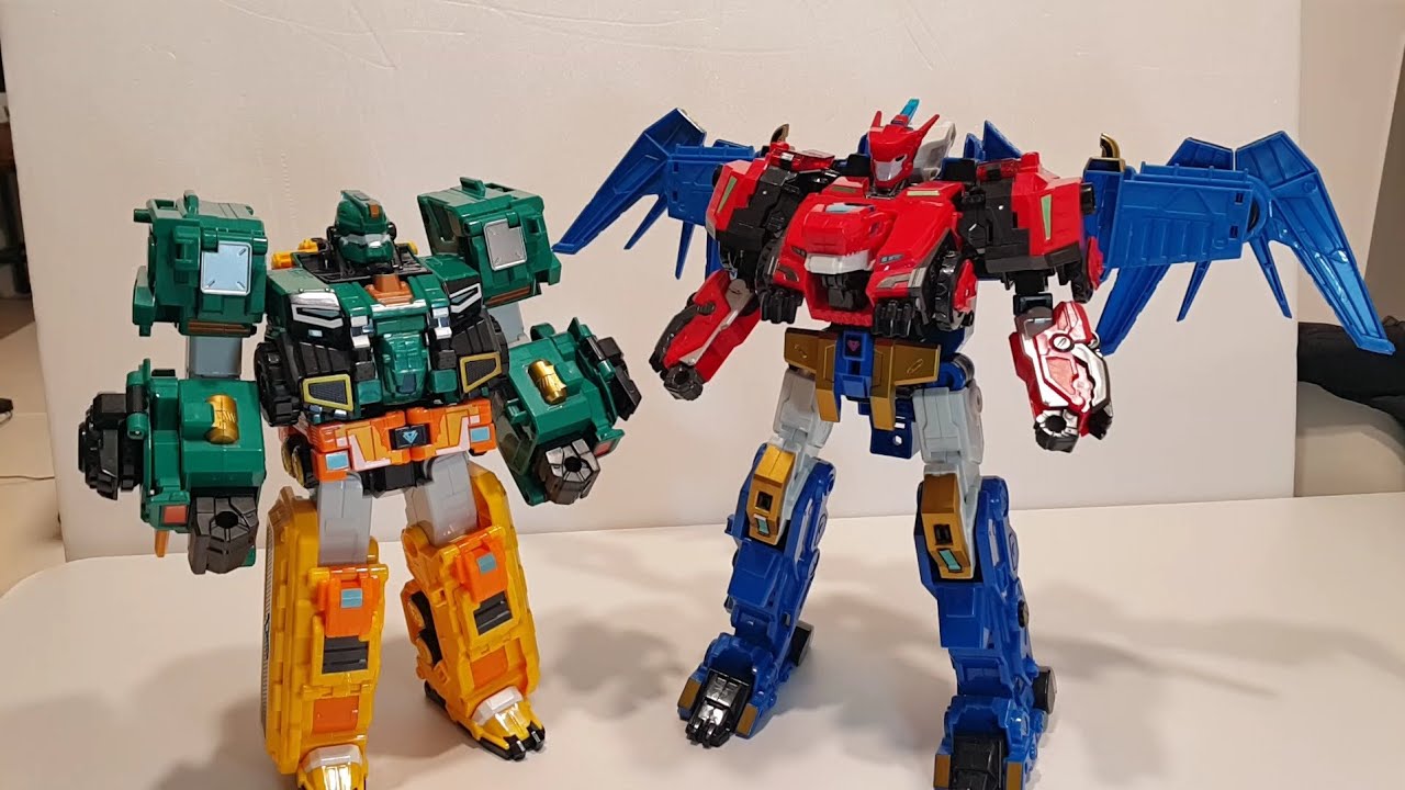 [ 다이노스터 ] 렙터트론 & 스테고블레스터윙 변신!! ( Quantum Heroes Dinoster, RaptorTron & StegoBlasterWing)