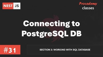 #31 Verbinding maken met een PostgreSQL-database | Werken met een SQL-database | Een complete Nes...