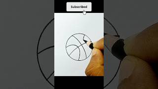 Learn How To Draw Basketball 🏀 Drawing | Basketball 🏀 Drawing practice  #shorts #basketball