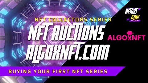 Algoxnft ALGO NFT Auction on the algorand platform