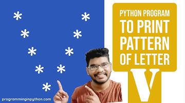 Python Program to Print Pattern of Letter V || Pattern Programming