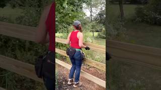 Installing a slip board fence and having fun