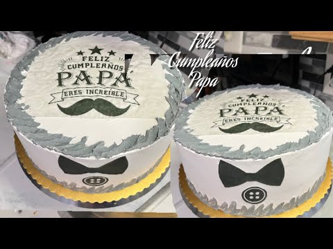 Pastel para cumpleaños de papá - YouTube