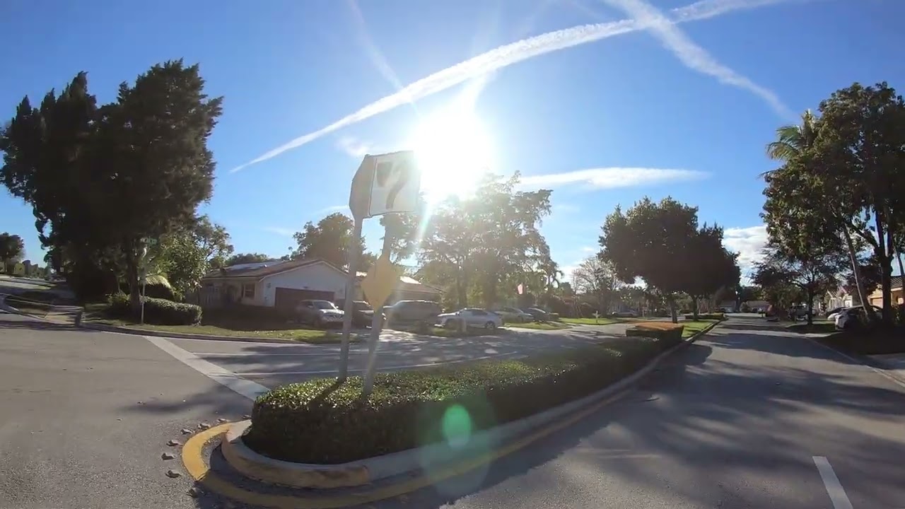 Walking South on Coral Ridge Dr from Sample Rd to Lakeview Dr