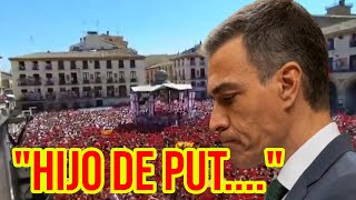 BRUTAL ABUCHEO Contra Pedro Sánchez en Navarra