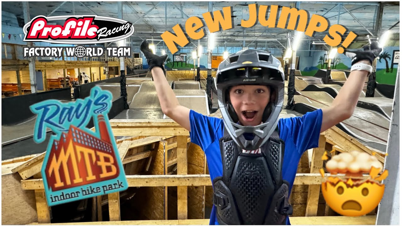 Riding Ray's Indoor Mountain Bike Park Brand New Profile Jump Room ...