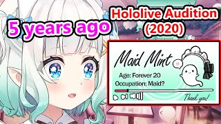 Mint Shows Her Hololive Audition Video From 2020