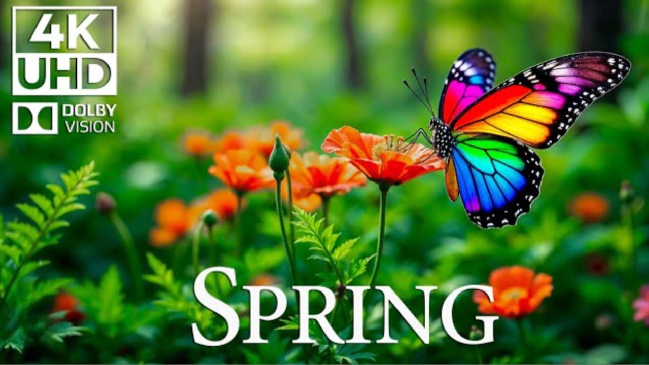 Moments of encounter with butterflies 4K 🦋 | Soothing Nature Piano Music and Insect Life 🍃🏵️ 4K UHD