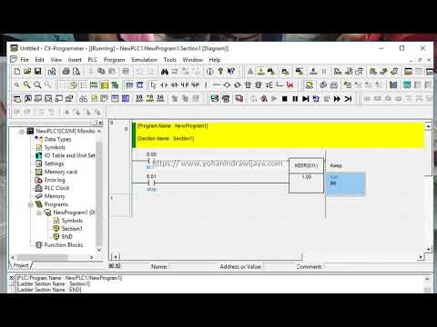 PLC OMRON: simple instruction KEEP and TIMER