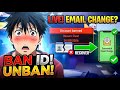 FIREE FIRE BAN ID LIVE EMAIL CHANGE || unsubscribe email live resubscribe 